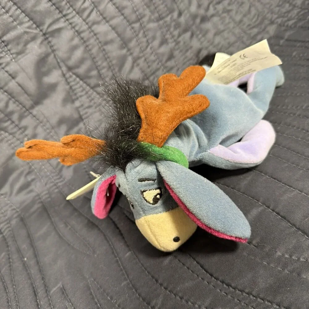 Disney Store Eeyore Bean Bag Plush Winnie the Pooh Donkey w/ Tags Vintage